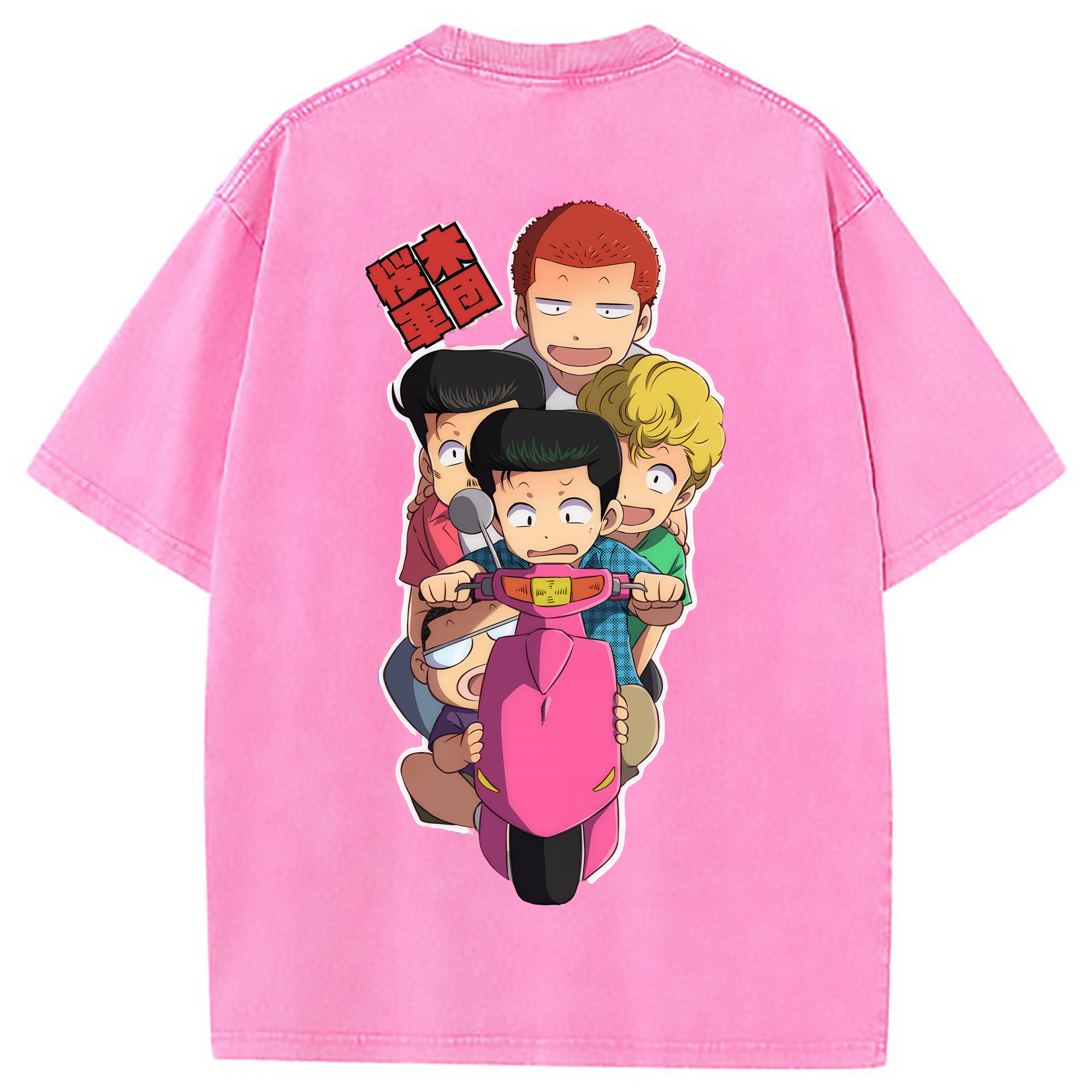 （画像用） SLAM DUNK／スラムダンク 綿100% ヴィンテージ風 半袖Tシャツ（背面プリント）